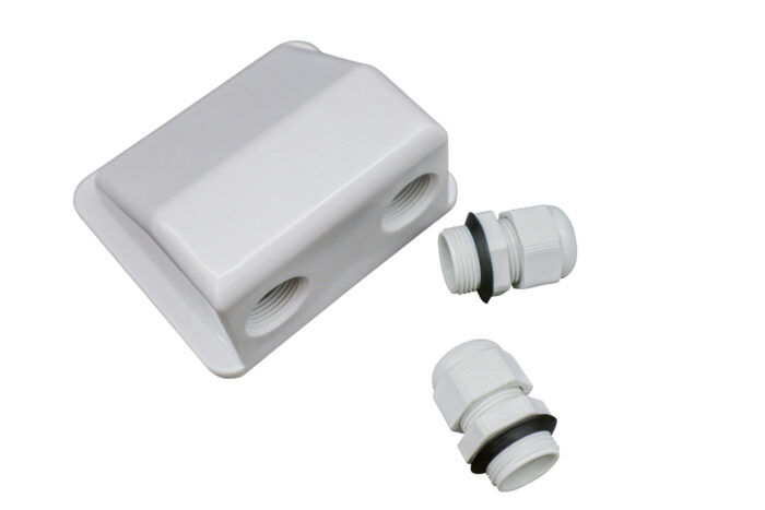 Double Solar ABS Cable Entry Gland White - Image 4