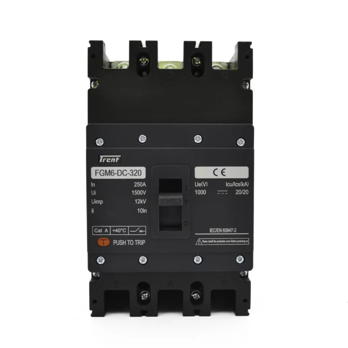 DC Circuit Breaker - Trent - Triple pole 3P 250A MCCB (1500VDC - 20kA)