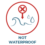 Not waterproof